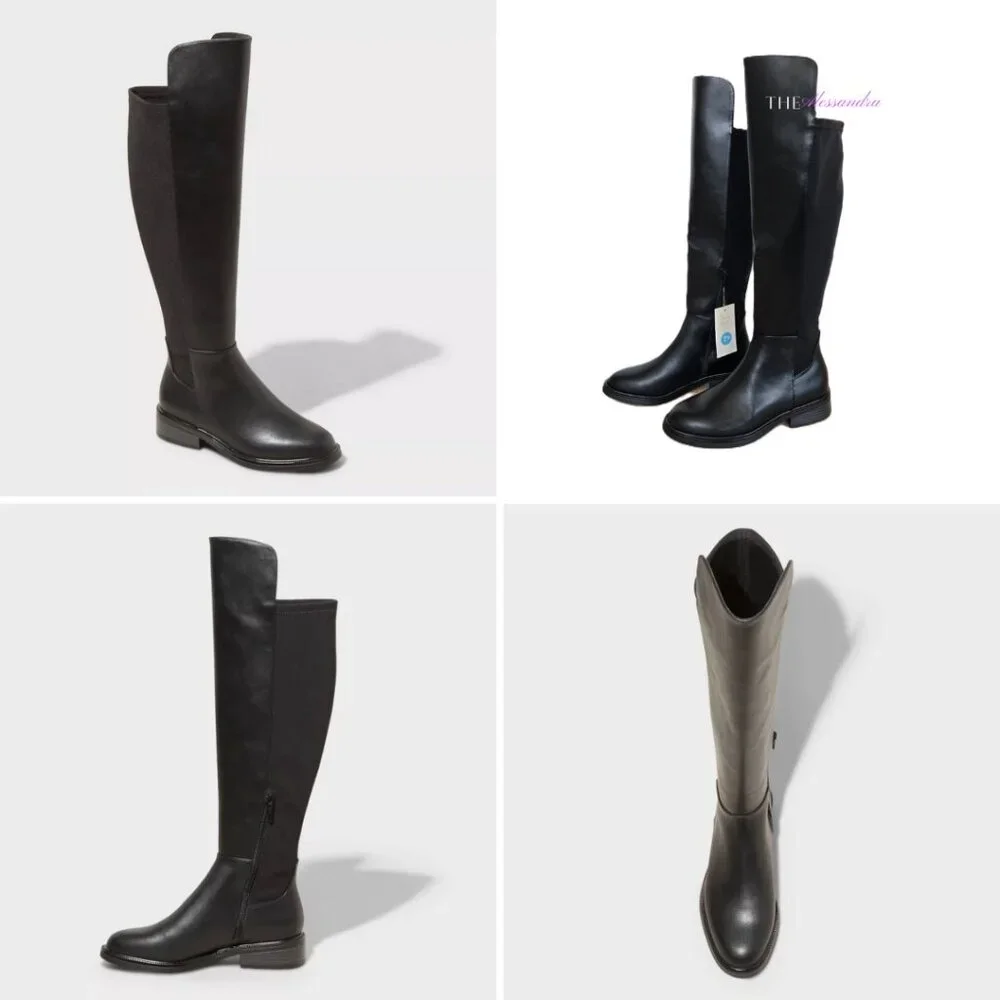Black Boots Women’s Size 7.5 Memory Foam Insole New in Box Tall